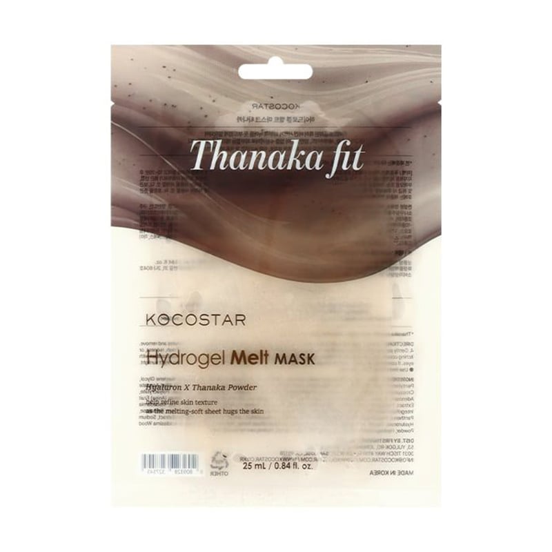 Біорозчинна гідрогелева маска для обличчя Kocostar Thanaka Fit Hydrogel Melt Mask з танакою, 25 мл